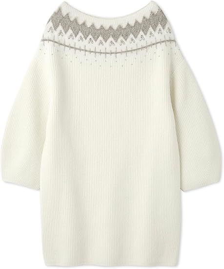 Amazon.co.jp: [セルフォード] フェアアイルニットミニワンピース